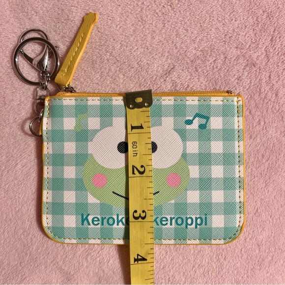 Keroppi Green & White Gingham Card Wallet - NWOT - Picture 6 of 7
